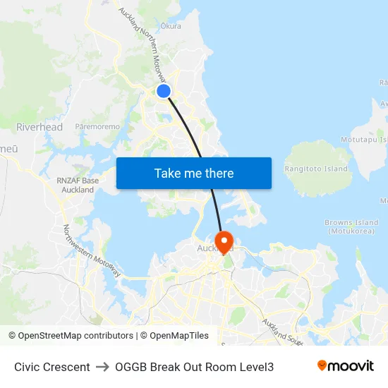 Civic Crescent to OGGB Break Out Room Level3 map
