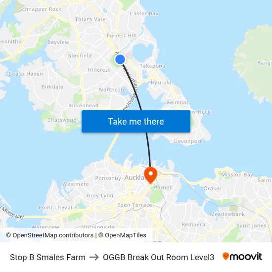 Stop B Smales Farm to OGGB Break Out Room Level3 map
