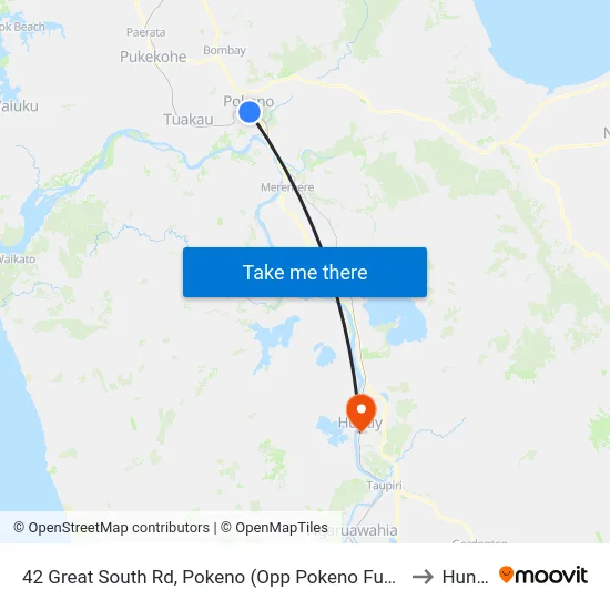42 Great South Rd, Pokeno (Opp Pokeno Fuel Stop) to Huntly map