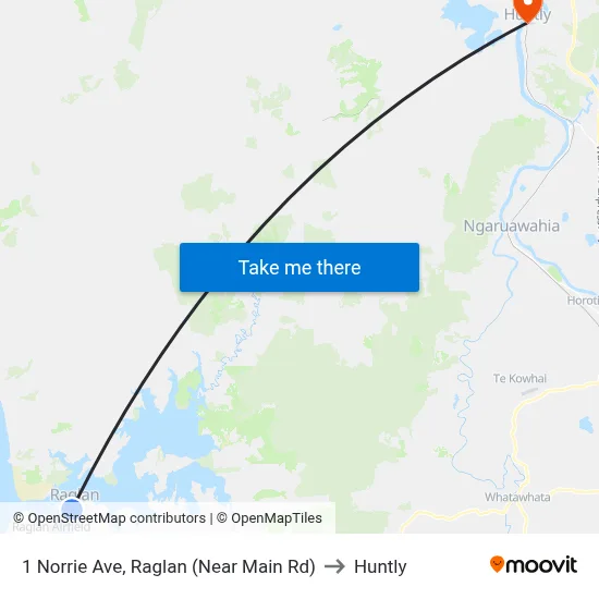 1 Norrie Ave, Raglan (Near Main Rd) to Huntly map