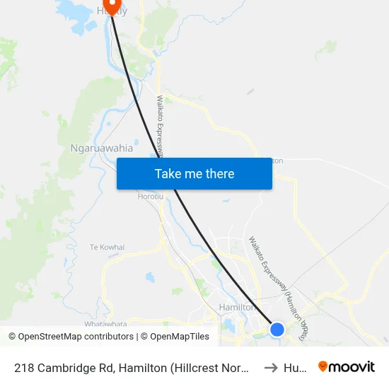 218 Cambridge Rd, Hamilton (Hillcrest Normal School) to Huntly map