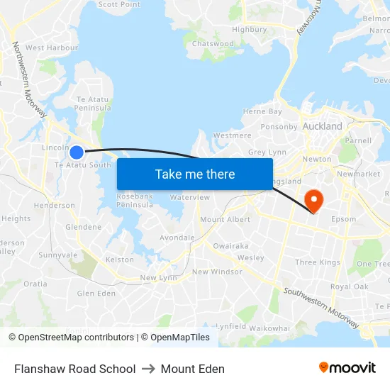 Flanshaw Road School to Mount Eden map