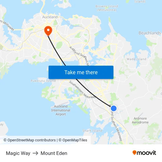 Magic Way to Mount Eden map