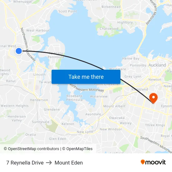 7 Reynella Drive to Mount Eden map