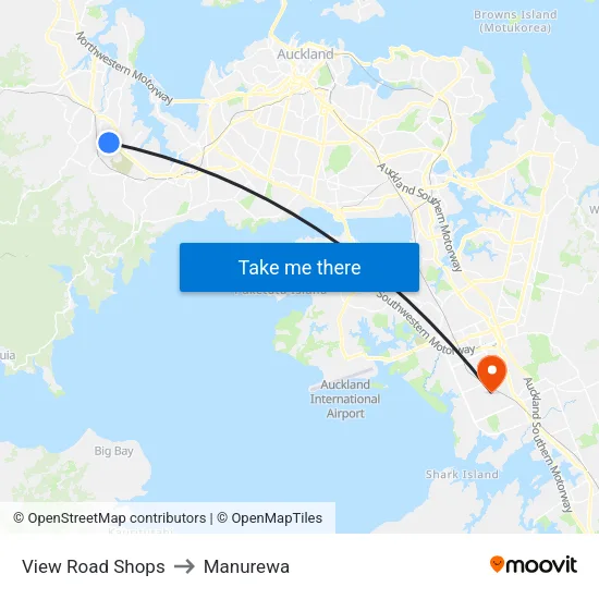 View Road Shops to Manurewa map