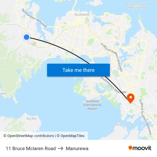 11 Bruce Mclaren Road to Manurewa map
