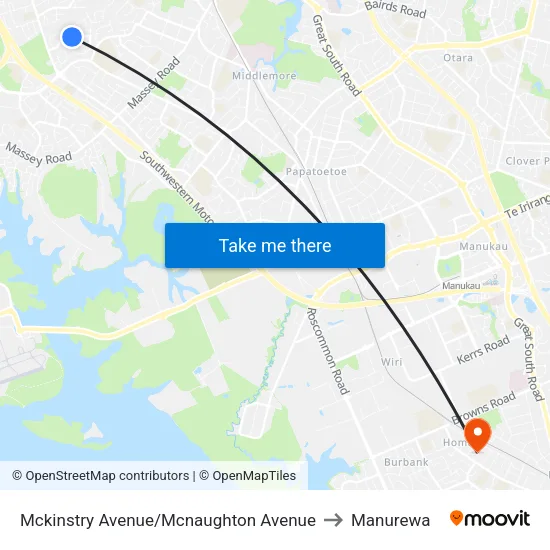 Mckinstry Avenue/Mcnaughton Avenue to Manurewa map