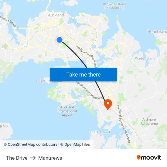 The Drive to Manurewa map