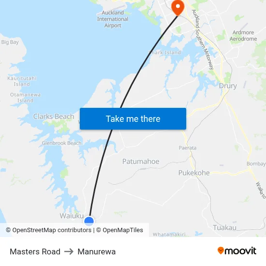 Masters Road to Manurewa map