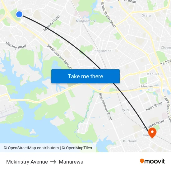 Mckinstry Avenue to Manurewa map