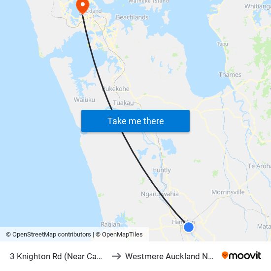 3 Knighton Rd (Near Cambridge Rd) to Westmere Auckland New Zealand map