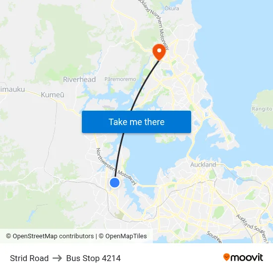 Strid Road to Bus Stop 4214 map
