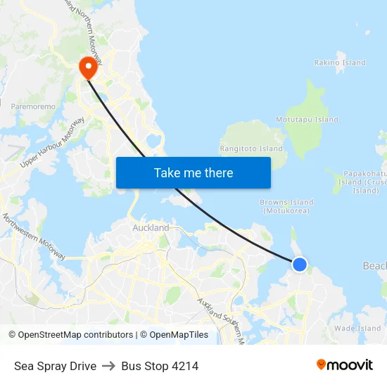 Sea Spray Drive to Bus Stop 4214 map