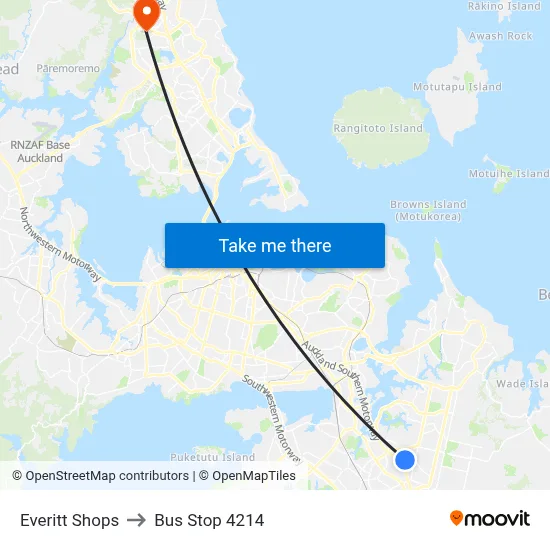 Everitt Shops to Bus Stop 4214 map
