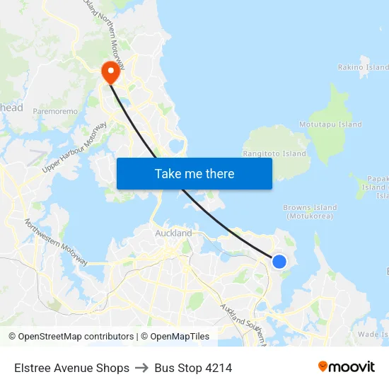 Elstree Avenue Shops to Bus Stop 4214 map