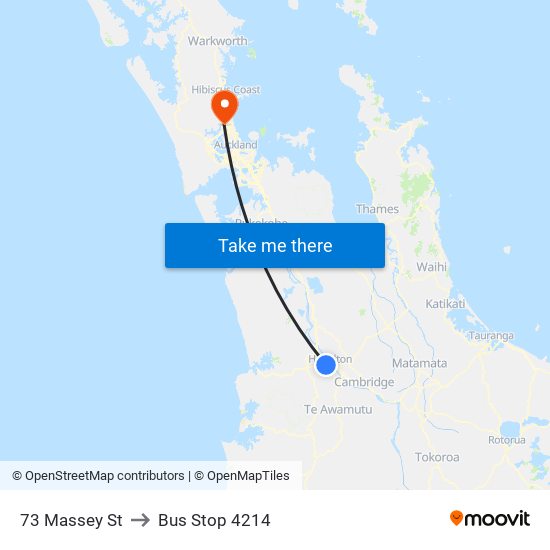 73 Massey St to Bus Stop 4214 map