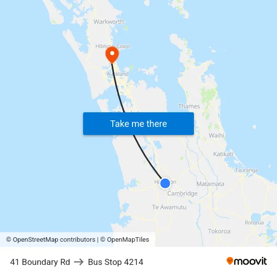 41 Boundary Rd, Hamilton to Bus Stop 4214 map