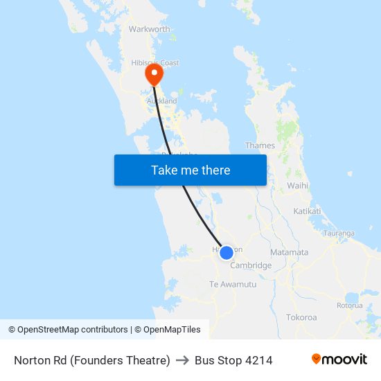 Norton Rd (Founders Theatre) to Bus Stop 4214 map