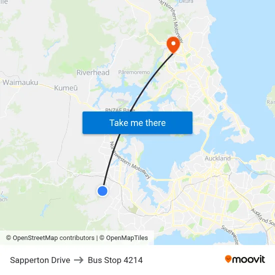 Sapperton Drive to Bus Stop 4214 map