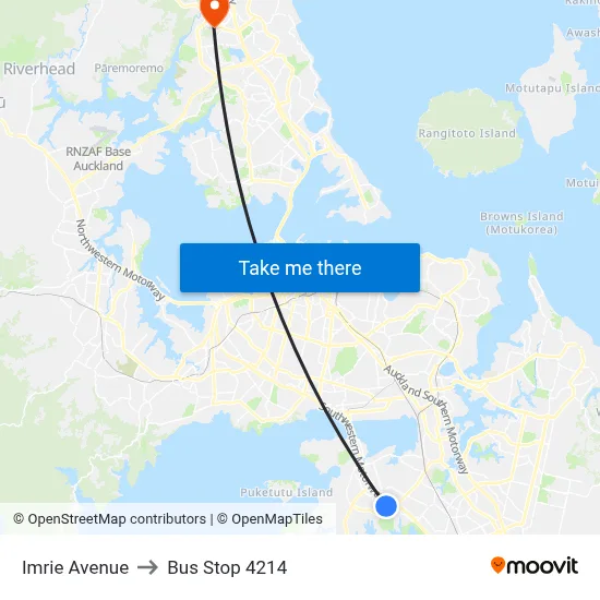 Imrie Avenue to Bus Stop 4214 map