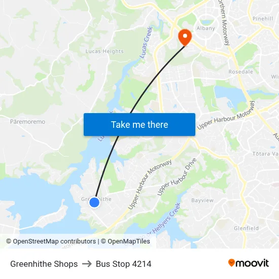 Greenhithe Shops to Bus Stop 4214 map