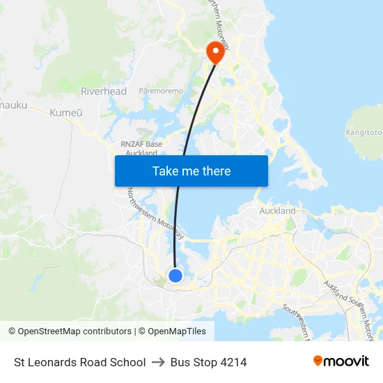 St Leonards Road School to Bus Stop 4214 map