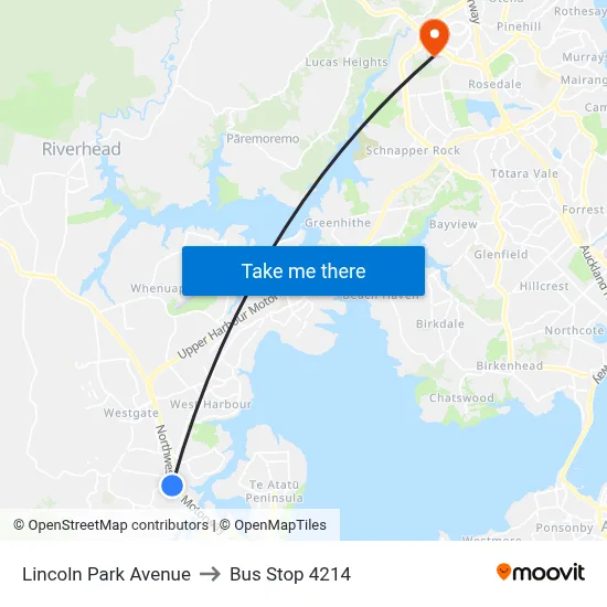 Lincoln Park Avenue to Bus Stop 4214 map