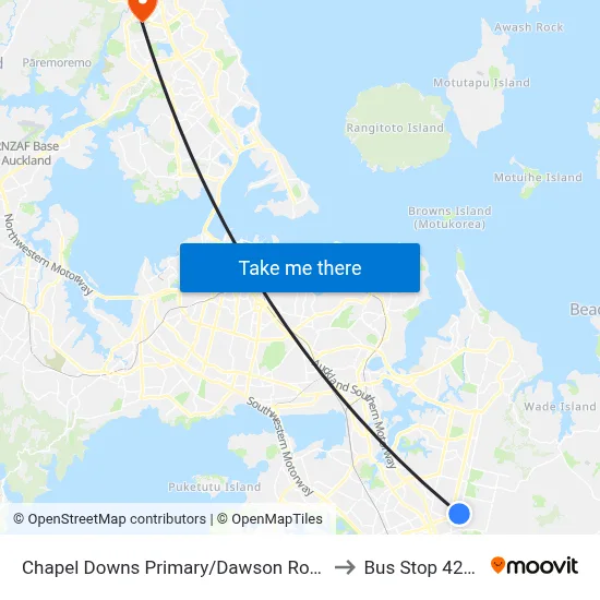 Chapel Downs Primary/Dawson Road to Bus Stop 4214 map