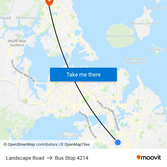 Landscape Road to Bus Stop 4214 map