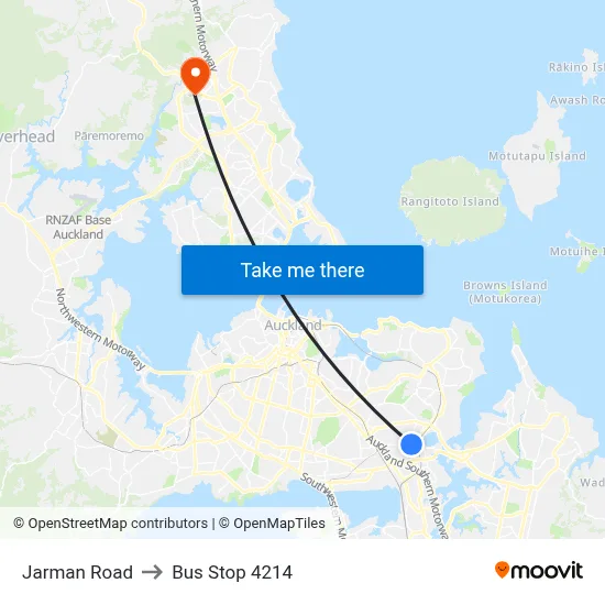 Jarman Road to Bus Stop 4214 map