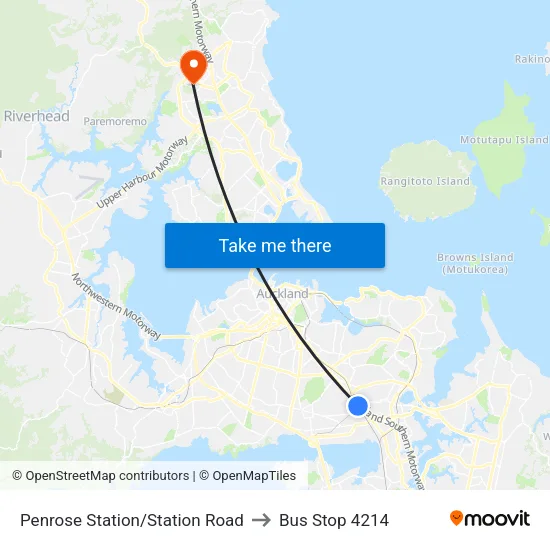 Penrose Station/Station Road to Bus Stop 4214 map