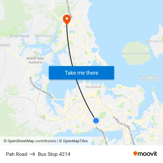 Pah Road to Bus Stop 4214 map