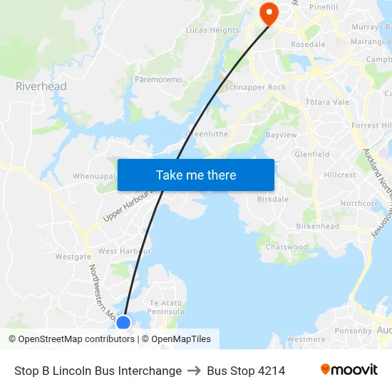 Stop B Lincoln Bus Interchange to Bus Stop 4214 map