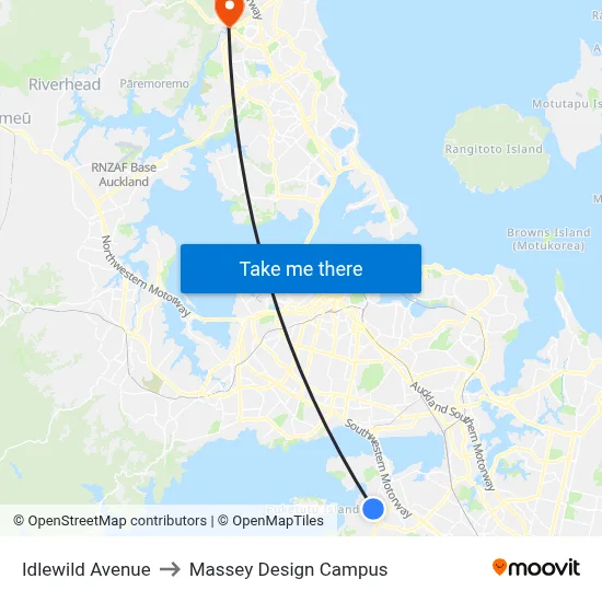 Idlewild Avenue to Massey Design Campus map