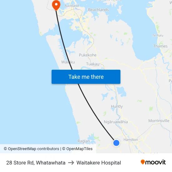 28 Store Rd, Whatawhata to Waitakere Hospital map