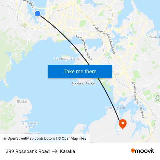 399 Rosebank Road to Karaka map