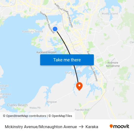 Mckinstry Avenue/Mcnaughton Avenue to Karaka map