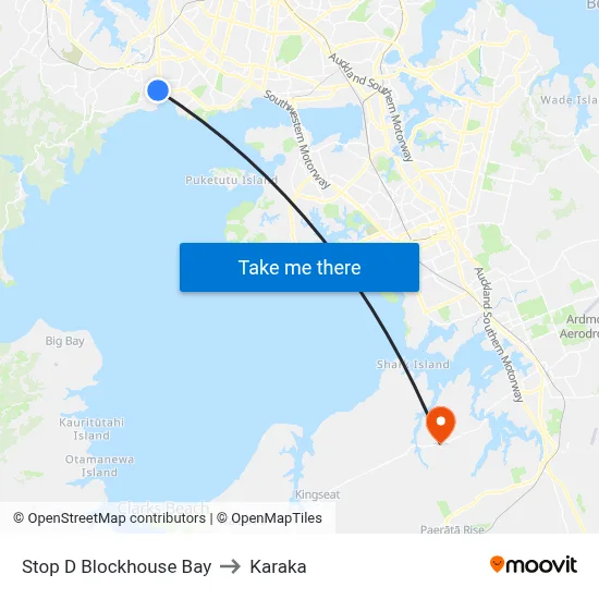 Stop D Blockhouse Bay to Karaka map