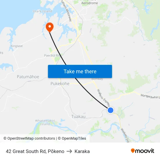 42 Great South Rd, Pōkeno to Karaka map