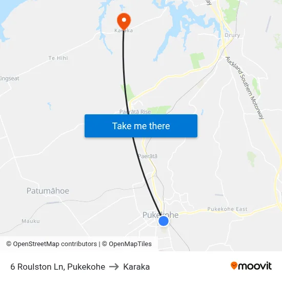 6 Roulston Ln, Pukekohe to Karaka map