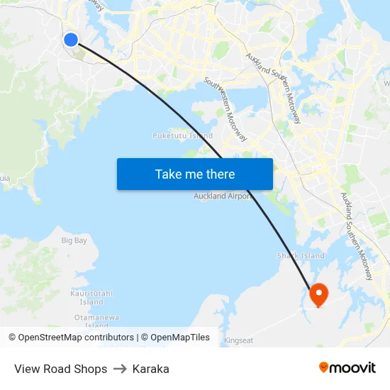 View Road Shops to Karaka map