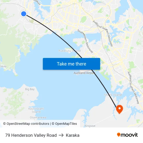 79 Henderson Valley Road to Karaka map