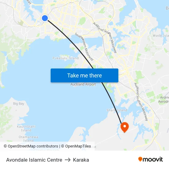 Avondale Islamic Centre to Karaka map