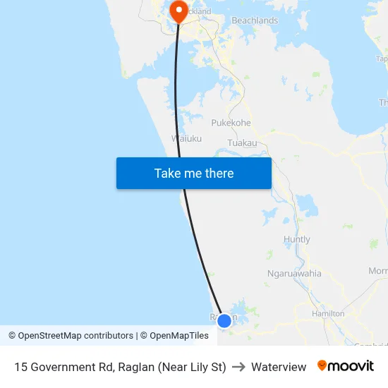 15 Government Rd, Raglan (Near Lily St) to Waterview map