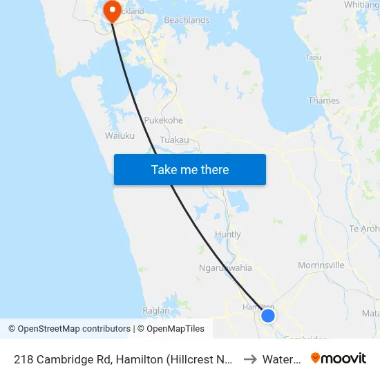 218 Cambridge Rd, Hamilton (Hillcrest Normal School) to Waterview map