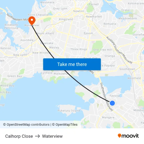 Calhorp Close to Waterview map