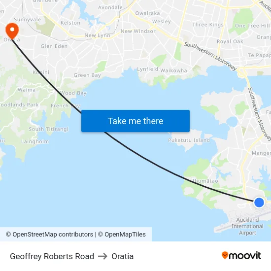 Geoffrey Roberts Road to Oratia map