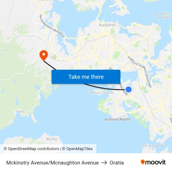 Mckinstry Avenue/Mcnaughton Avenue to Oratia map