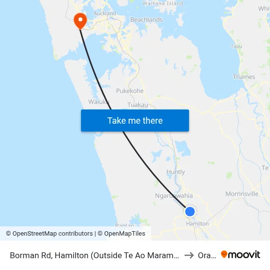 Borman Rd, Hamilton (Outside Te Ao Marama School) to Oratia map