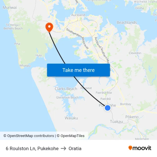 6 Roulston Ln, Pukekohe to Oratia map